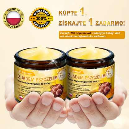 🔥Leurea® Krem z Jadem Pszczelim 🔥 Regeneracja skóry, redukcja zmarszczek i promienny wygląd – 50 ml