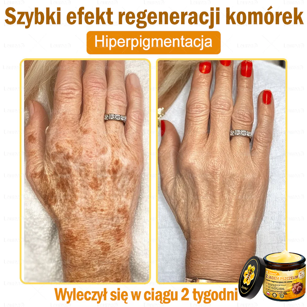 🔥Leurea® Krem z Jadem Pszczelim 🔥 Regeneracja skóry, redukcja zmarszczek i promienny wygląd – 50 ml