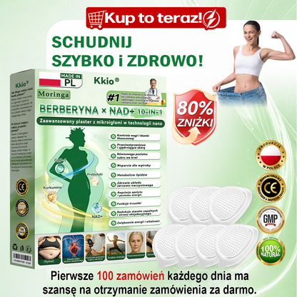 🍀🍀🍀🍀Polska oficjalny sklep | Kkio® Moringa·Berberyna × NAD+ 10 w 1 nano mikroigłowy plaster – codzienne stosowanie, widoczne efekty w ciągu 7 dni ✅ na wagę ciała, skórę, cukrzycę i zdrowie stawów 🗽
