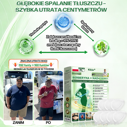 🍀🍀🍀🍀Polska oficjalny sklep | Kkio® Moringa·Berberyna × NAD+ 10 w 1 nano mikroigłowy plaster – codzienne stosowanie, widoczne efekty w ciągu 7 dni ✅ na wagę ciała, skórę, cukrzycę i zdrowie stawów 🗽