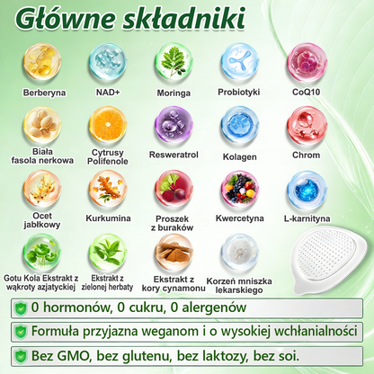 🍀🍀🍀🍀Polska oficjalny sklep | Kkio® Moringa·Berberyna × NAD+ 10 w 1 nano mikroigłowy plaster – codzienne stosowanie, widoczne efekty w ciągu 7 dni ✅ na wagę ciała, skórę, cukrzycę i zdrowie stawów 🗽